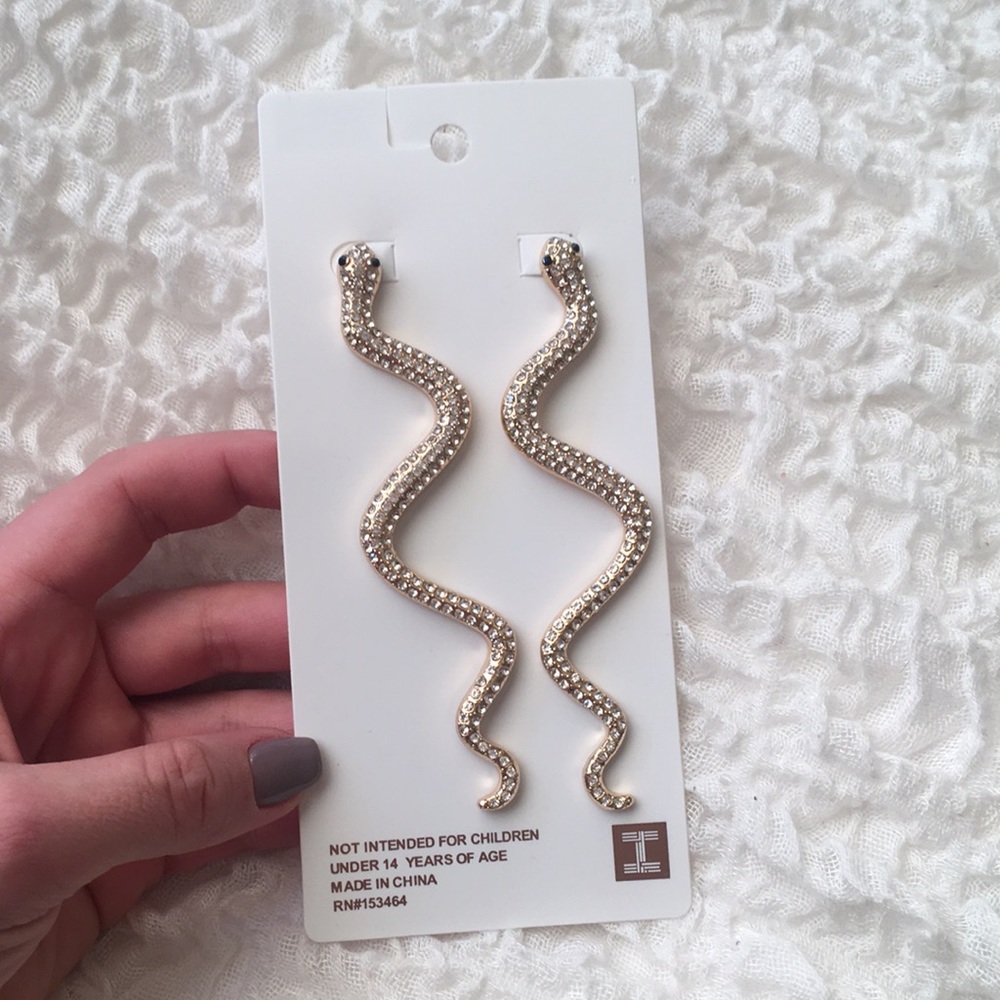 Long snake earrings 🐍